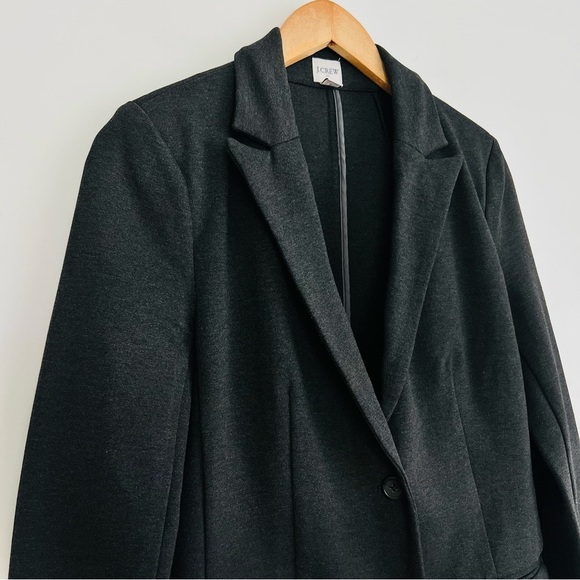J. Crew Ponte Work Blazer in Charcoal - Picture 6 of 11